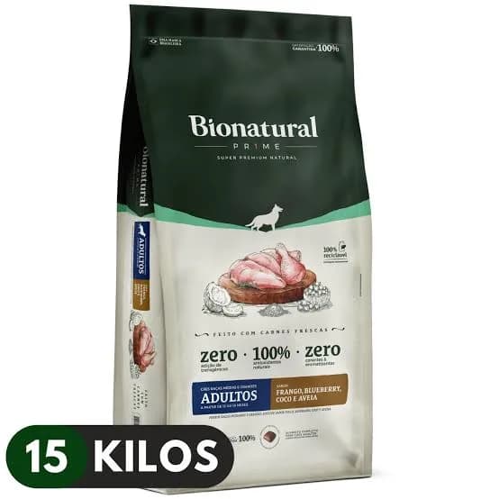 Alimento Bionatural para Perros Adultos Porte Medio