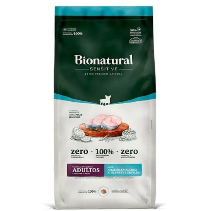 Alimento Bionatural para Perros Adultos Sensitive Razas Pequeñas