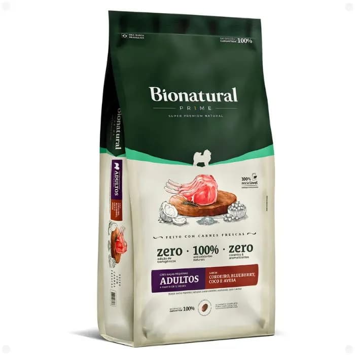 Alimento Bionatural para Perros Adultos Porte Pequeño - Sabor Cordero